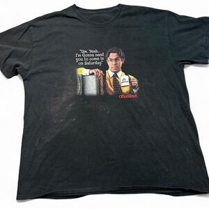 Y2k 2004 Office Space Movie Headline Entertainment T Shirt Sz XL Vintage flaw‎